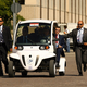 Illustration for article titled G8 Leaders Look Silly Shuttled Around In GEM Electric Cars
